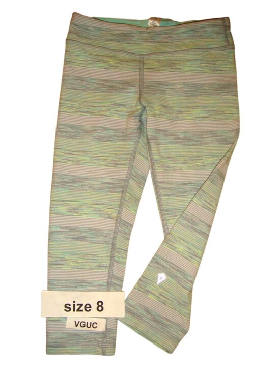 Ivivva Other - Ivivva Girl by Lululemon 🍋 crop rhythmic leggings size 8